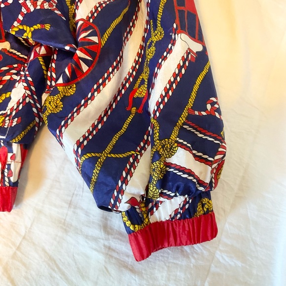 vintage 80S Polyester Windbreaker Size Medium Petite - Picture 6 of 7